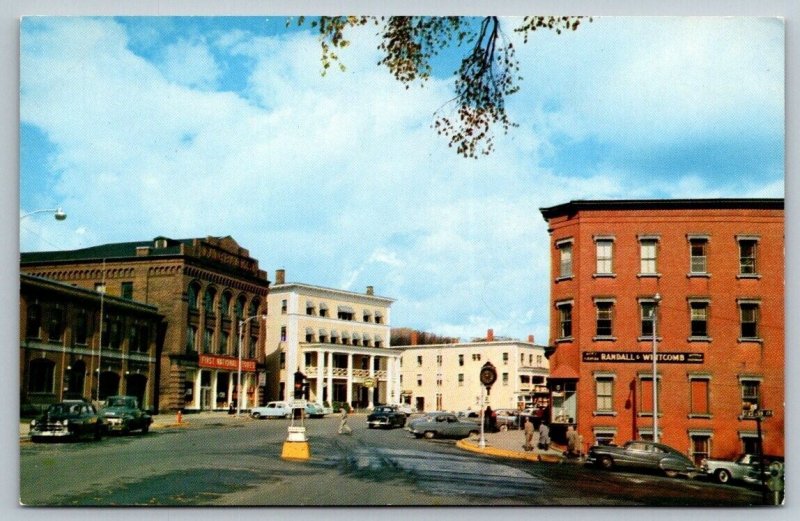 St. Johnsbury, Vermont  Main Street.     Postcard