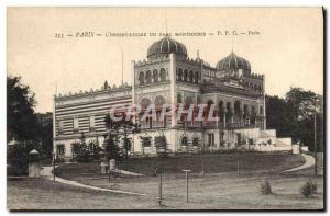 Old Postcard Astronomy Observatory Paris Parc Montsouris