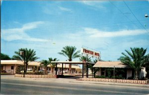 Frontier Motel San Bernardo Ave Laredo TX Vintage Postcard E19