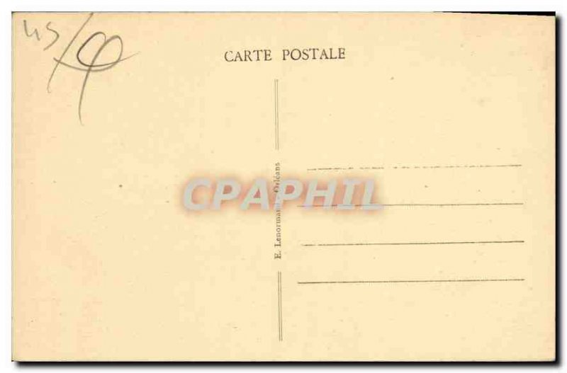 Old Postcard Gien Loiret Church