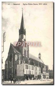 Postcard Old Bonneval Notre Dame Church