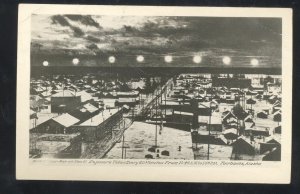 RPPC FAIRBANKS ALASKA BIRDSEYE VIEW MIDNIGHT SUN REAL PHOTO POSTCARD