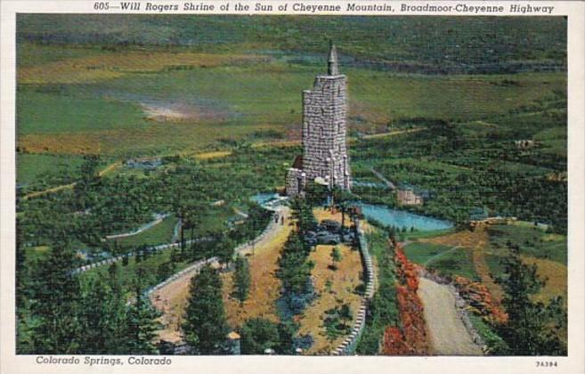 Colorado Colorado Springs Will Rogers Shrine Of The Sun On Cheyenne Mountain