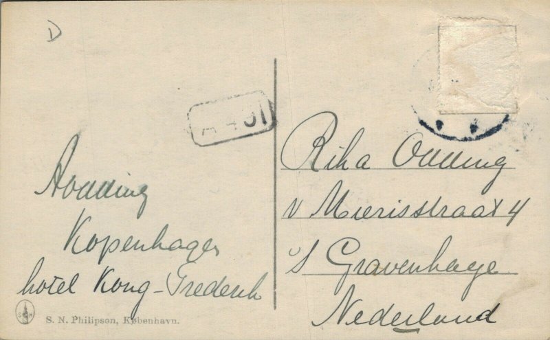 Denmark København Amalienborg med Vagtparaden Copenhagen RPPC 06.68 