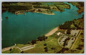 Kensington Metropolitan Park, Kent Lake, Michigan, 1966 Aerial View Postcard