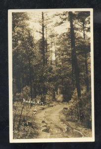 RPPC RUIDOSO NEW MEXICO NM RUSTIC ROAD VINTAGE REAL PHOTO POSTCARD