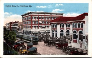 Postcard Central Avenue in St. Petersburg, Florida