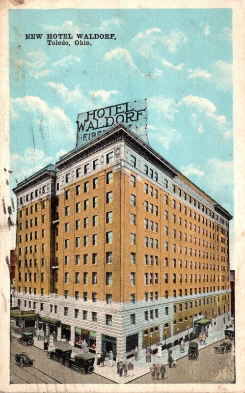 Ohio Toledo New Hotel Waldorf 1926