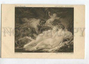 3127344 FAUN Pan and Syrinx Nymph by BOUCHER vintage PC