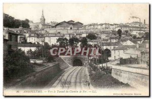 Angouleme Old Postcard View of railway tunnel