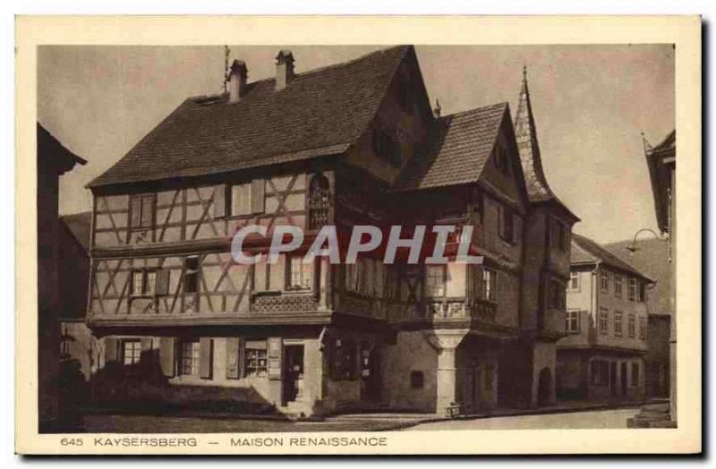  Vintage Postcard Kaysersberg House Renaissance