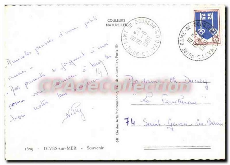 Modern Postcard Dives sur Mer Remembrance