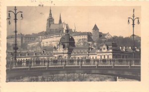 B221 Czechia Praha Prague Total View of Hradcany Castle vintage postcard