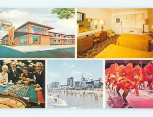 Unused Pre-1980 RISQUE SHOWGIRLS AT BARONET MOTEL Atlantic City NJ u6784@