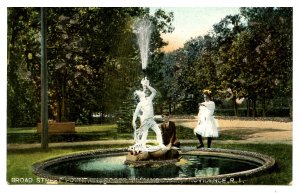 RI - Providence. Roger Williams Park, Broad Street Fountain