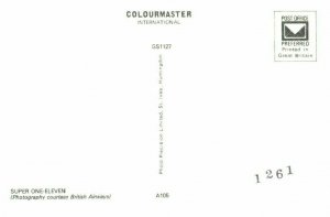 British Airways Super One Eleven Airplane Postcard