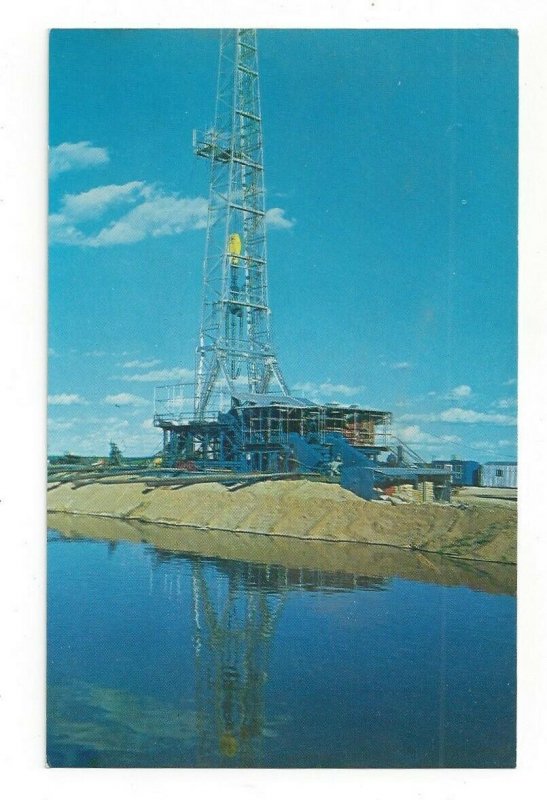 Wildcat Oil Drilling Operation Texas Postcard