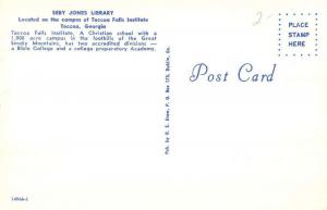 Toccoa Georgia Seby Jones Library Street View Vintage Postcard K98852