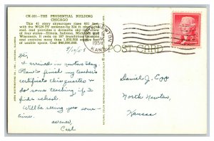 1958 The Prudential Building Chicago Illinois Vintage Standard View Postcard 