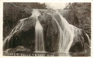 RPPC Postcard Turner Falls Davis OK Murray County