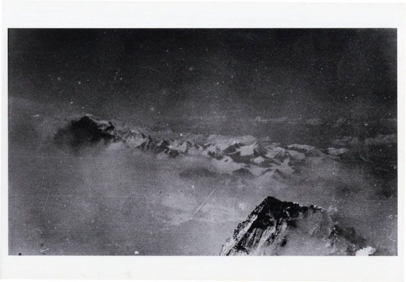 Highest Ever Mount Everest Photo 1922 Expedition Lantern Slide Postcard