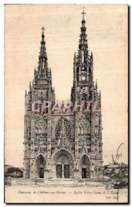 Old Postcard Chalons sur Marne Envirnons Church of Our Lady of the Thorn