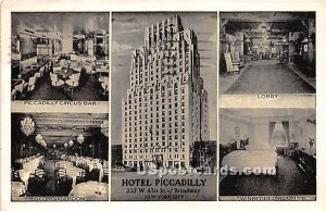 Hotel Piccadilly - New York City Postcards, New York NY Postcard