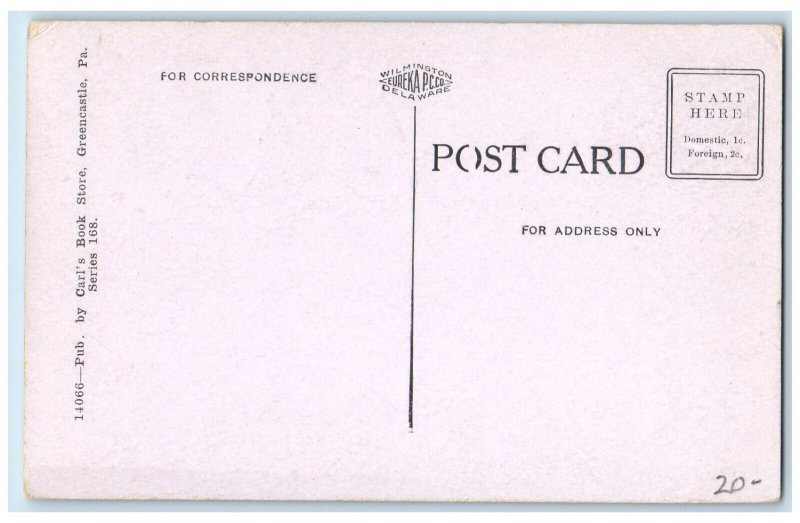 c1910 Buchanan House Mercersburg Pennsylvania PA Antique Unposted Postcard