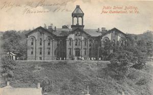 E77/ New Cumberland West Virginia Postcard 1908 Public School Building 1