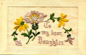 Greeting - To My Dear Daughter (Embroidered Silk)