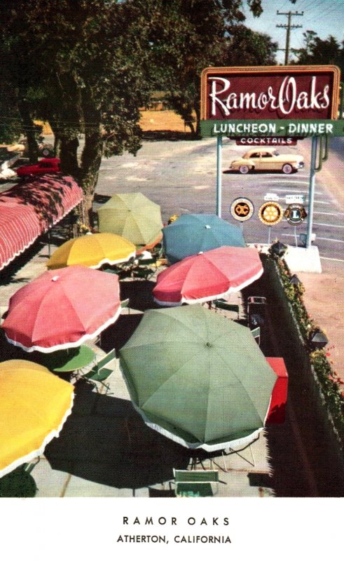 Atherton, California - The Ramor Oaks Restaurant - c1950