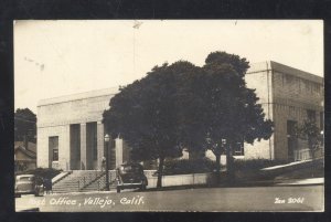 RPPC VALLEJO CALIFORNIA U.S. POST OFFICE OLD CARS REAL PHOTO POSTCARD