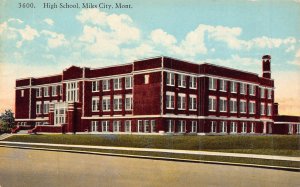 MILES CITY MONTANA~HIGH SCHOOL-1910s POSTCARD