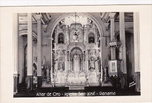 Panama Altar de Ooro Iglesia San Jose Real Photo