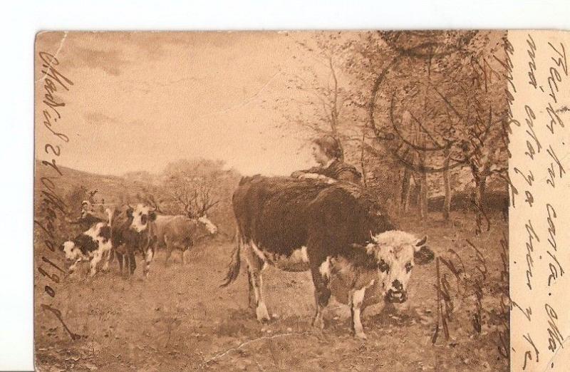 Postal 029351 : Musee du Luxembourg, Leon Barillot: Bergères Lorraines..