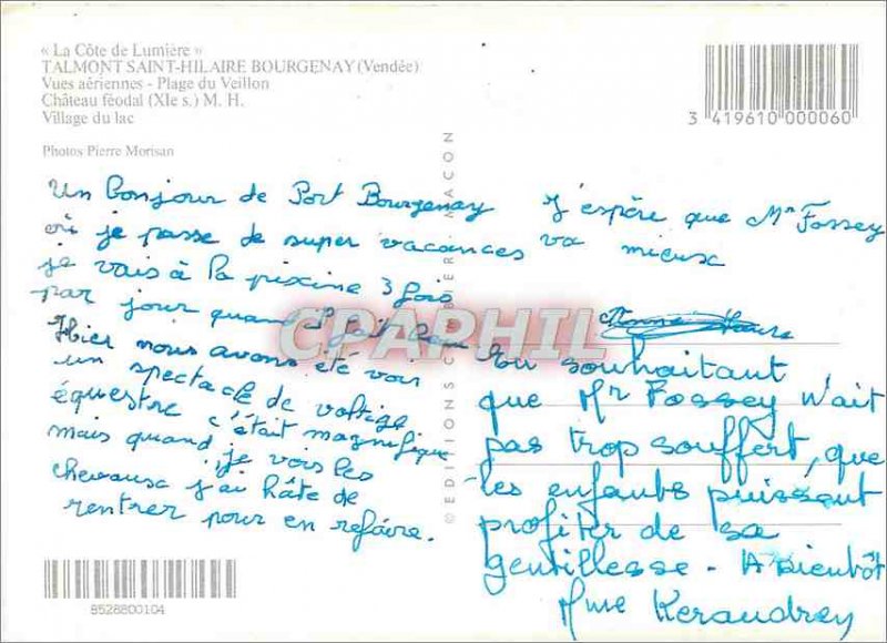 Modern Postcard La Cote de Lumiere Bourgenay Talmont Saint Hilaire (Vendee)