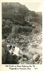 1940s Frasher Oak Creek State Highway Flagstaff Prescott Arizona RPPC 7960