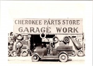 REPRO Atlanta, GA Georgia CHEROKEE PARTS STORE & GARAGE WORK~1936  4X6 Postcard