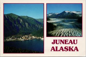 Juneau Alaska AK USA Multiview Vintage Postcard D56