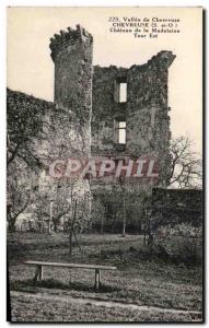 Old Postcard Vallee De Chevreuse Chateau de la Madelaine East Tower