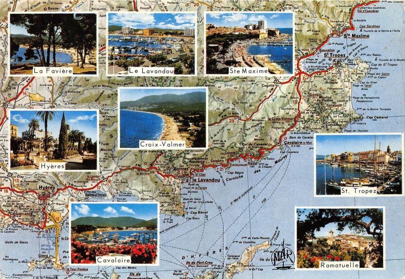 BC60113 Maps Cartes geographiques La Cote d'Azur Varoise 