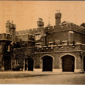 c1900s London England St James Palace Postcard Tuck's Phototyped Architecture