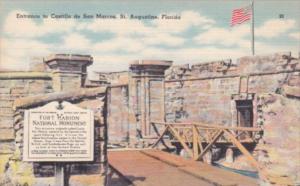 Florida St Augustine Entrance To Castillo de San Marcos