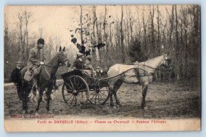 France Postcard Roe Deer Hunt During the Attack Dreuille Forest 1919 Posted