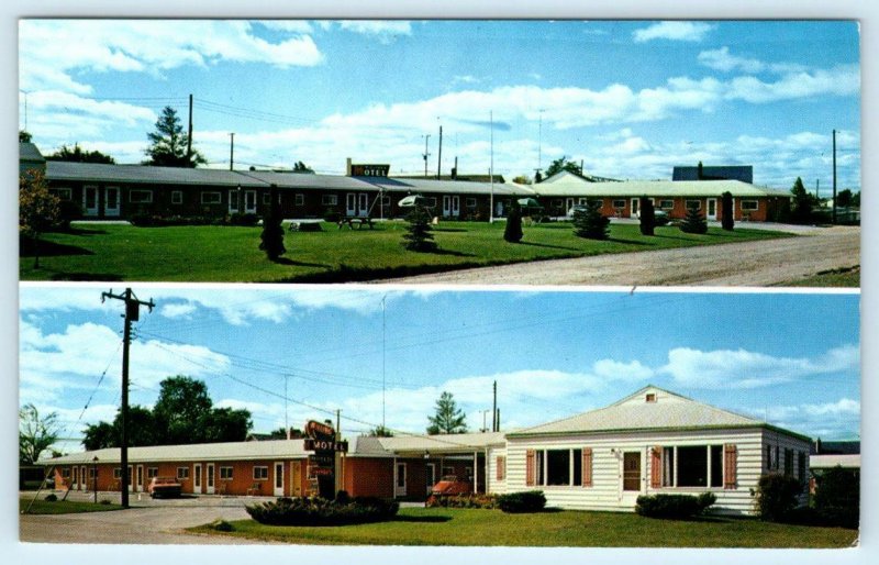 OSCODA, Michigan MI ~ Roadside WILLING'S MOTEL ca 1960s Iosco County Postcard