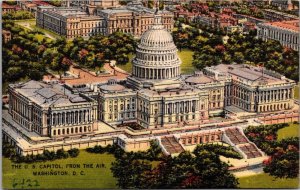 Washington DC The US Capitol From The Air