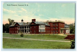 c1910 View Of State Hospital Building Concord New Hampshire NH Postcard 