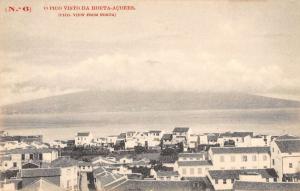 Horta Acores Portugal panoramic birds eye view of area antique pc Z19955