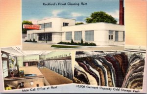 Postcard IL Rockford - Sunshine Cleaners - Harold E. Anderson Prop. dry cleaning