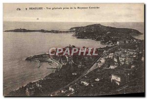 Old Postcard Jack Beaulieu Vue Generale De La Moyenne Corniche